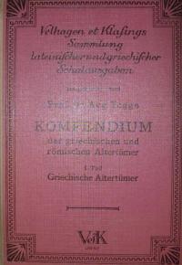 Kompendium der griechischen und römischen Altertümer Bd. I