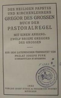 Bibliothek der Kirchenväter. Bd. IV – Gregor des Grossen