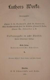 Luthers Werke Bd. 1 – Reformatische Schriften