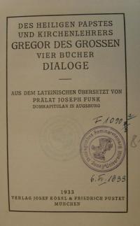 Bibliothek der Kirchenväter. Bd. III – Gregor des Grossen