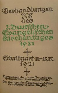 Zweiter Deutscher Evangelischer Kirchentag 1921