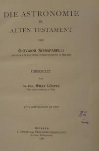 Die Astronomie im Alten Testament