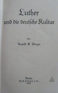 Luther und die deutsche Kultur