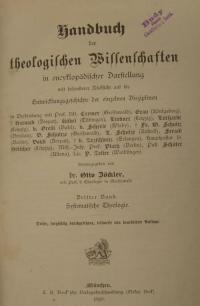 Handbuch der theologischen Wissenschaften Bd. III