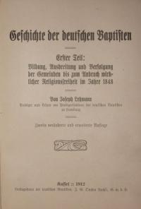 Geschichte der deutschen Baptisten