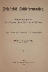 Die Predigt der Kirche Bd. VII – Friedrich Schleiermacher.