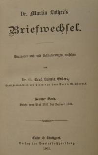 Dr. Martin Luther’s sämmtliche Werke in beiden Originalsprachen Bd. 9
