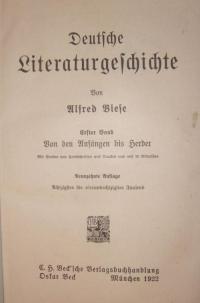 Deutsche Literaturgeschichte Bd. 1